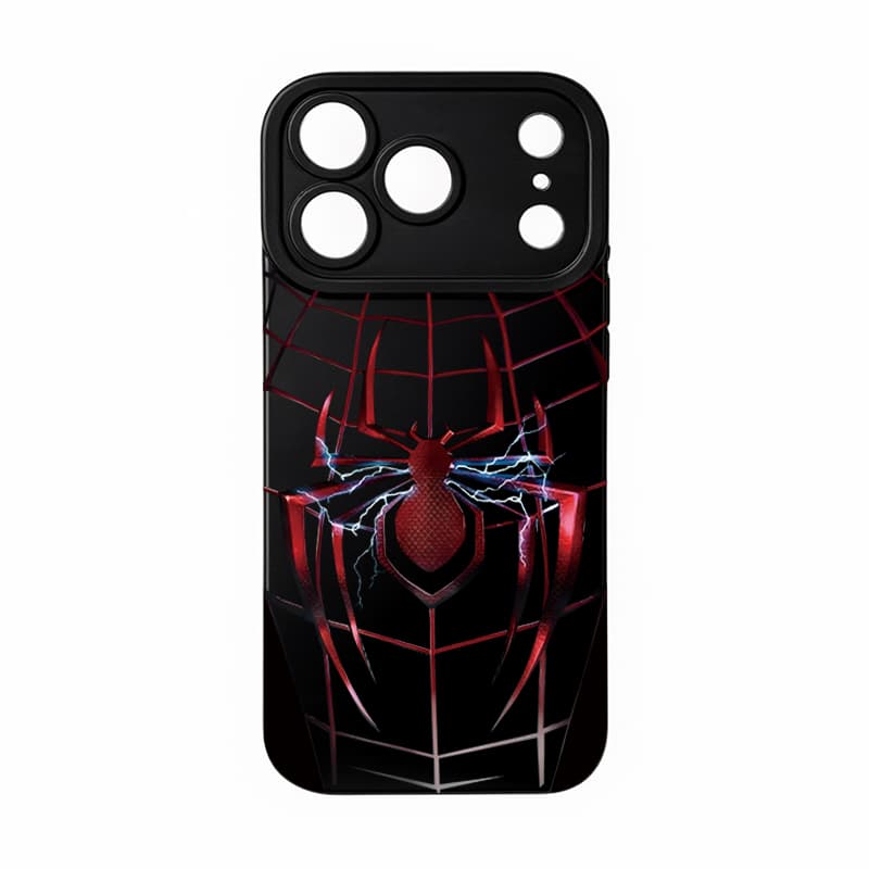 Pupil Case Red Lightning Spider-Man Theme Phone Case Full Coverage Shockproof Protective Cover 4