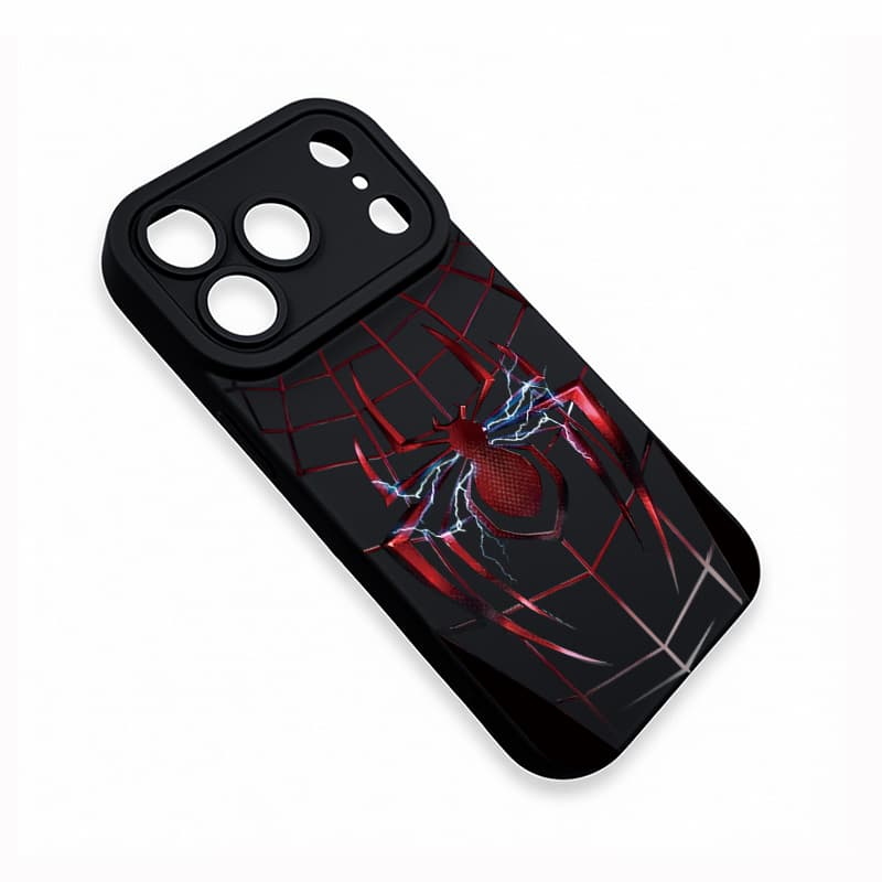Pupil Case Red Lightning Spider-Man Theme Phone Case Full Coverage Shockproof Protective Cover 5