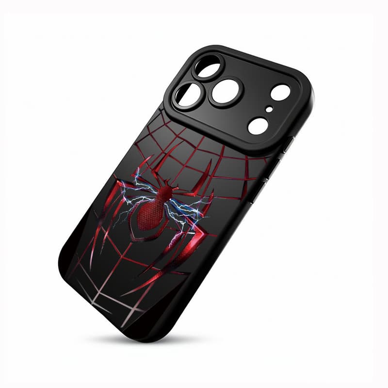 Pupil Case Red Lightning Spider-Man Theme Phone Case Full Coverage Shockproof Protective Cover 6
