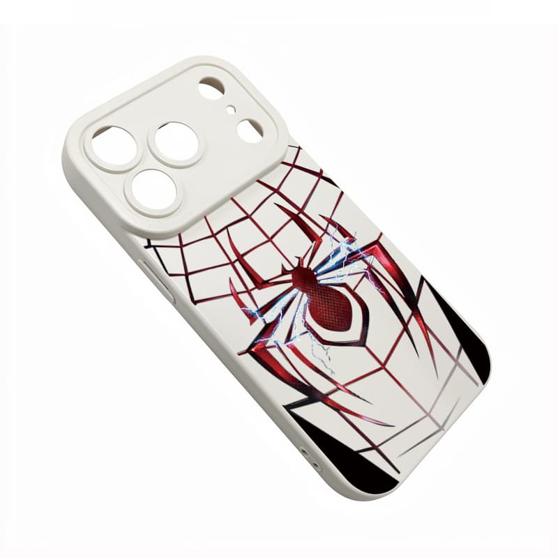 Pupil Case Red Lightning Spider-Man Theme Phone Case Full Coverage Shockproof Protective Cover 2