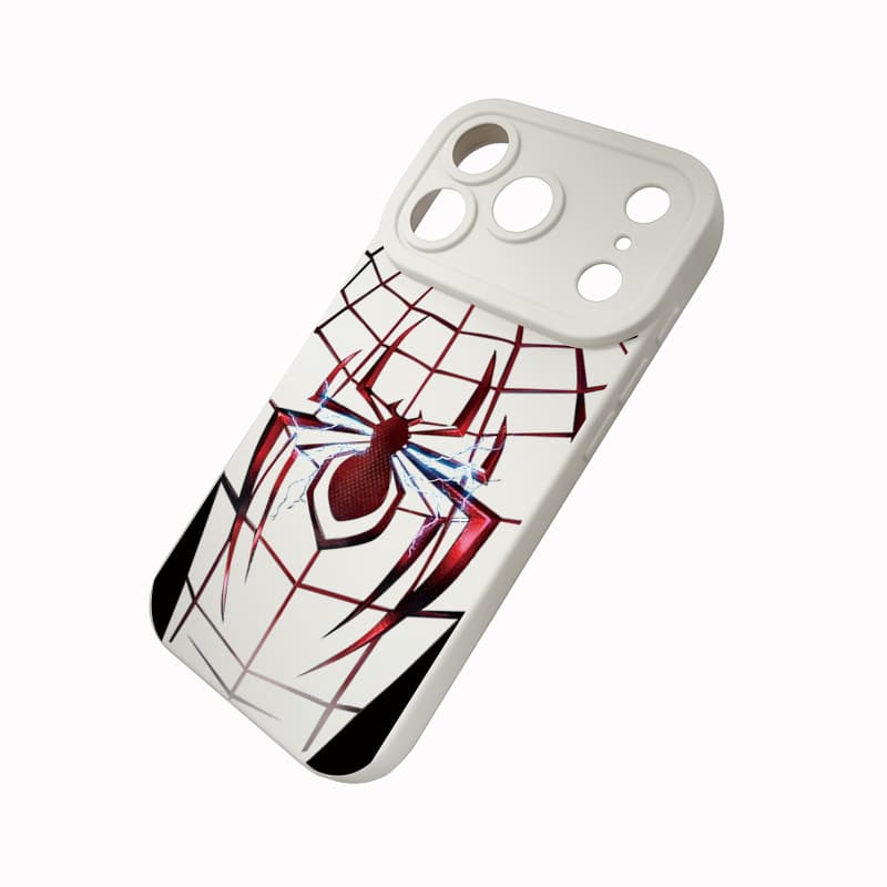 Pupil Case Red Lightning Spider-Man Theme Phone Case Full Coverage Shockproof Protective Cover 3